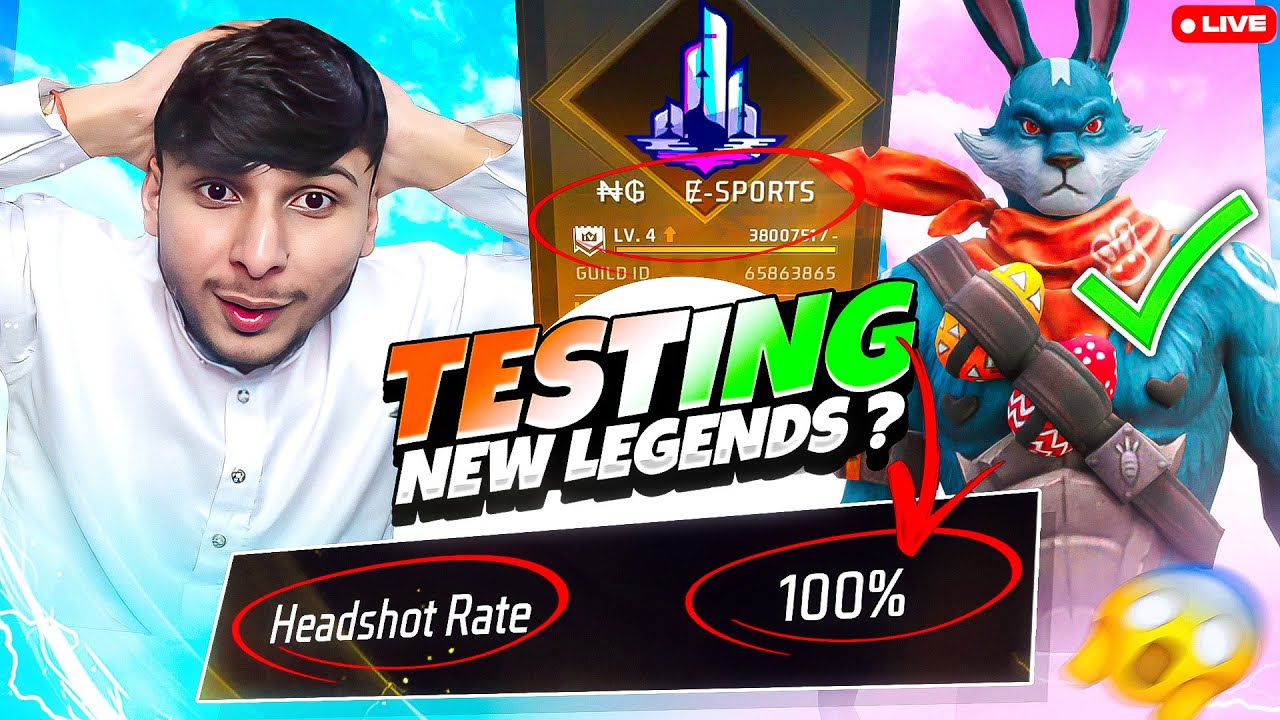 LIVE NG 1 VS 5 GUILD TEST + SPECIAL REACTION 😍  #nonstopgaming  - Free fire live