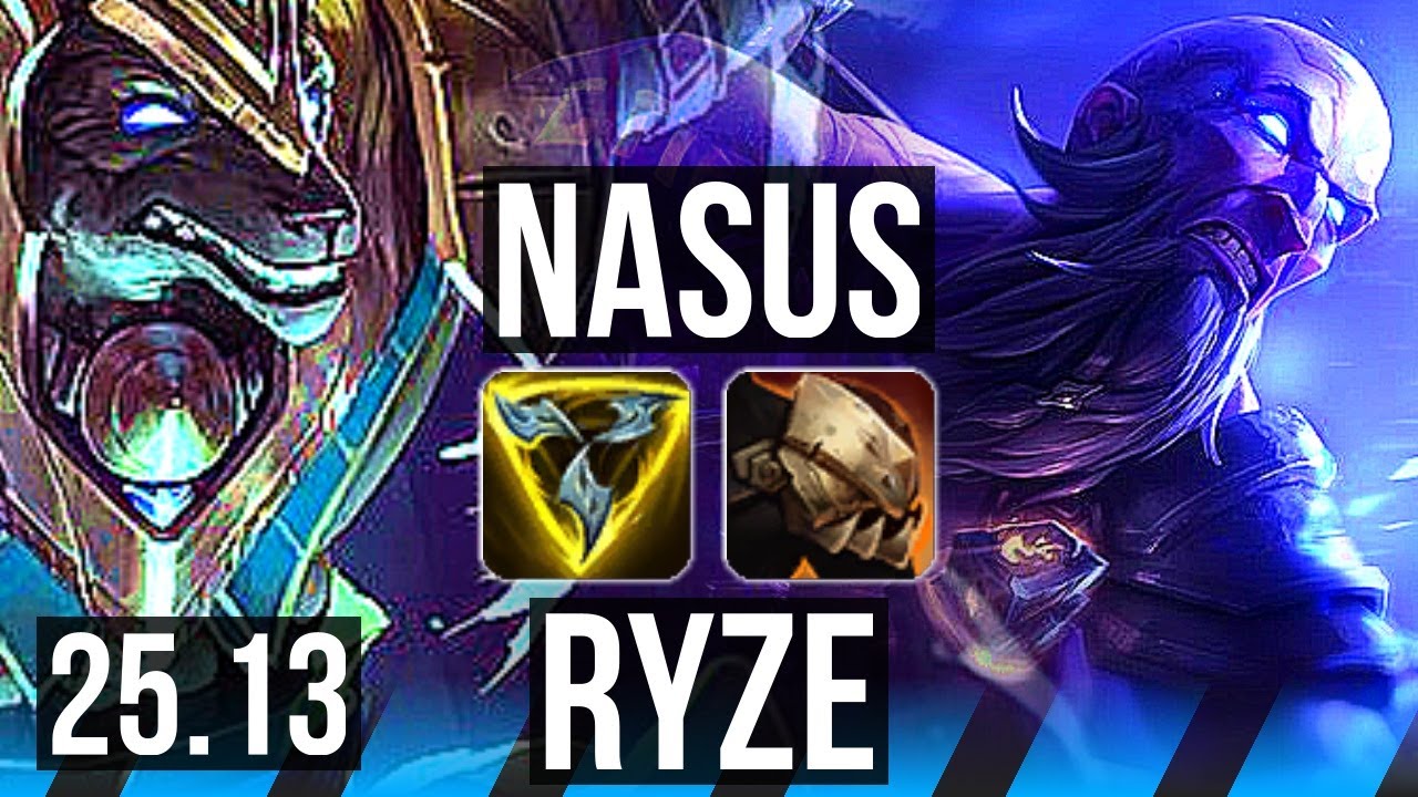 NASUS vs RYZE (MID) | EUW Master | 25.13