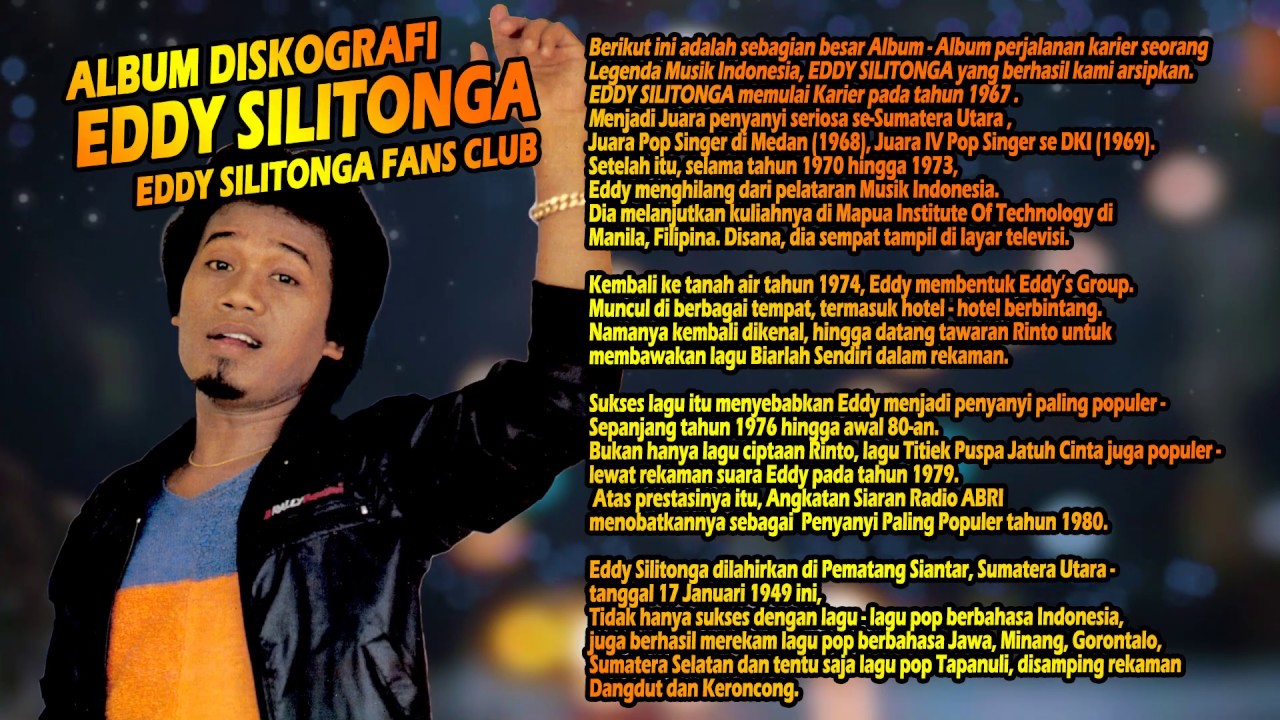 ALBUM DISKOGRAFI EDDY SILITONGA