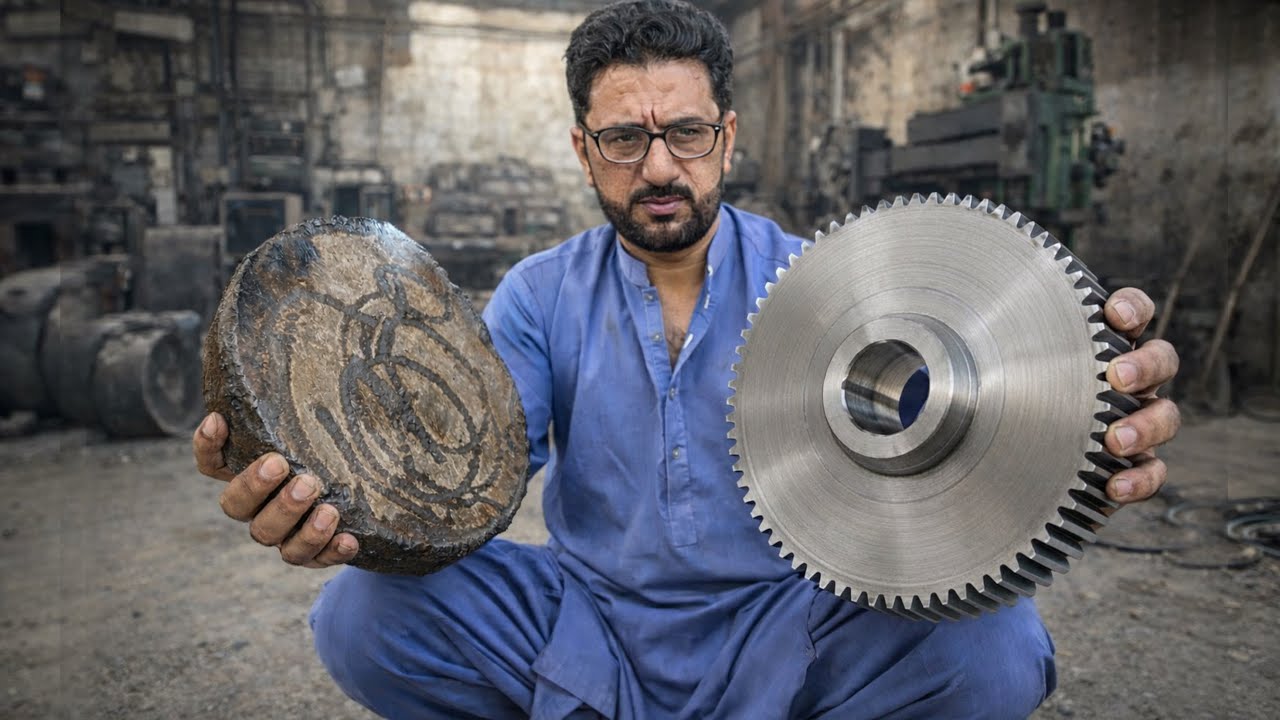 Broken Gear Rebuild From Solid Iron Piece | CompleteGear Making Process