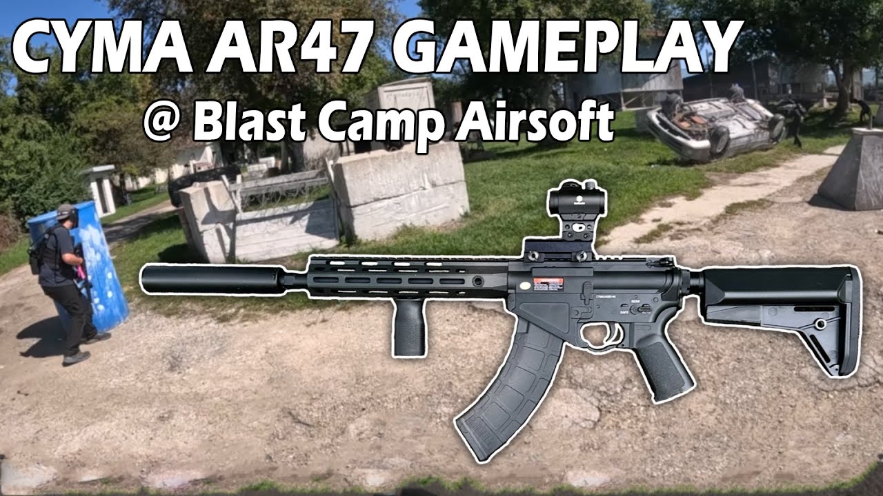 Open Play Airsoft Gameplay @ Blast Camp Airsoft With CYMA AR47