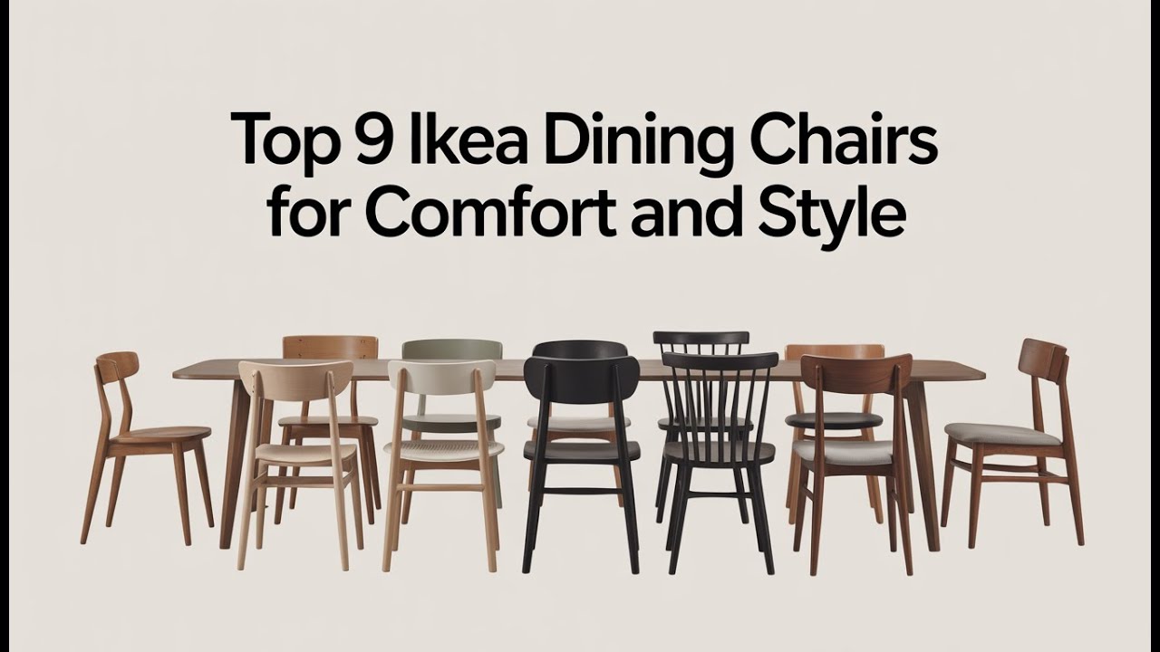 Топ-9 обеденных стульев IKEA по комфорту и стилю.