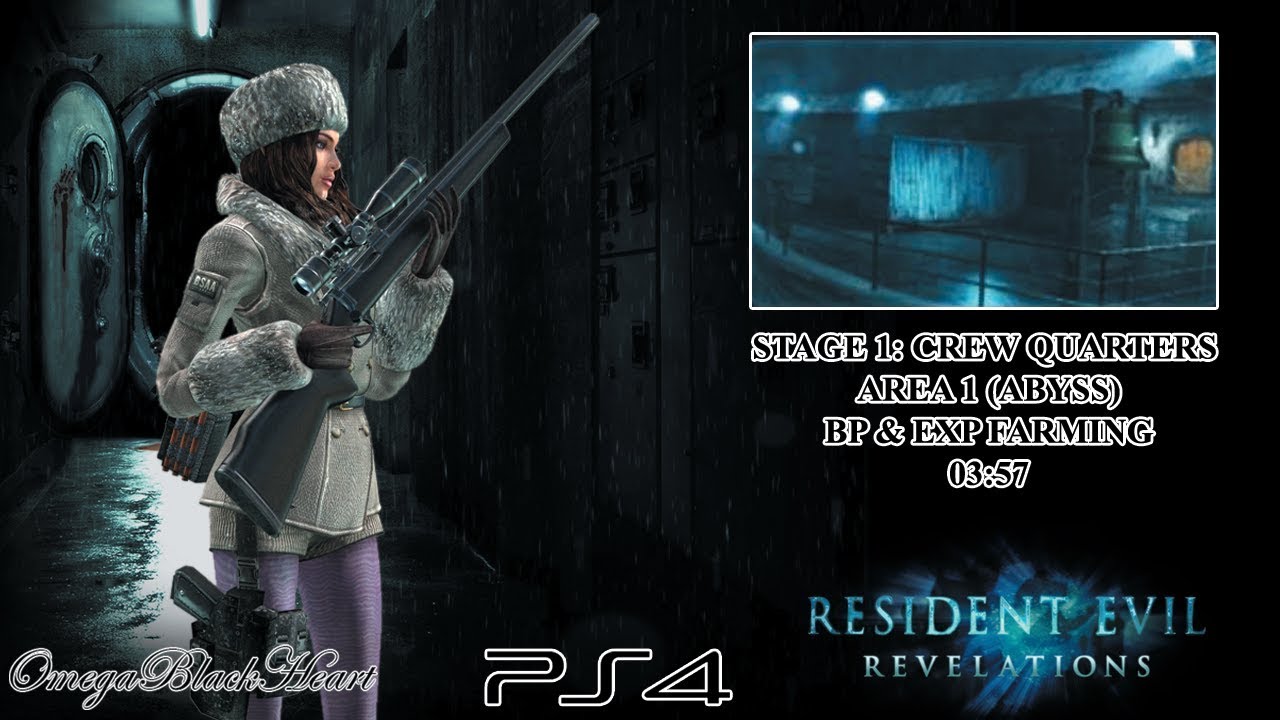 Resident Evil: Revelations- Raid Mode Solo- BP & EXP Farming Stage 1 (Abyss)- 128k BP & 8k Made Easy