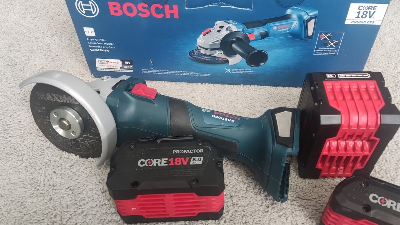 Як користуватися КШМ (кута шліфувальною машиною), болгарка Bosch gws18v-8