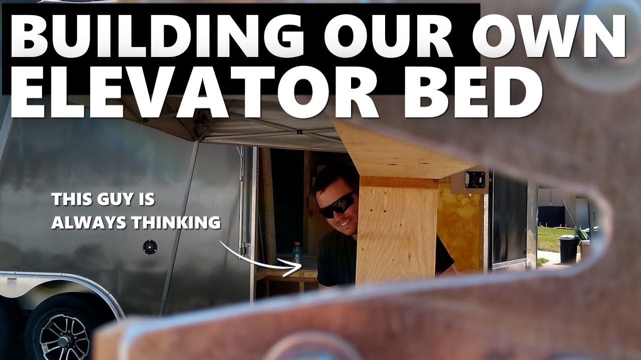 Thinking on many different levels: DIY Elevator Bed Spring System | Cargo Trailer Conversion | EP12
