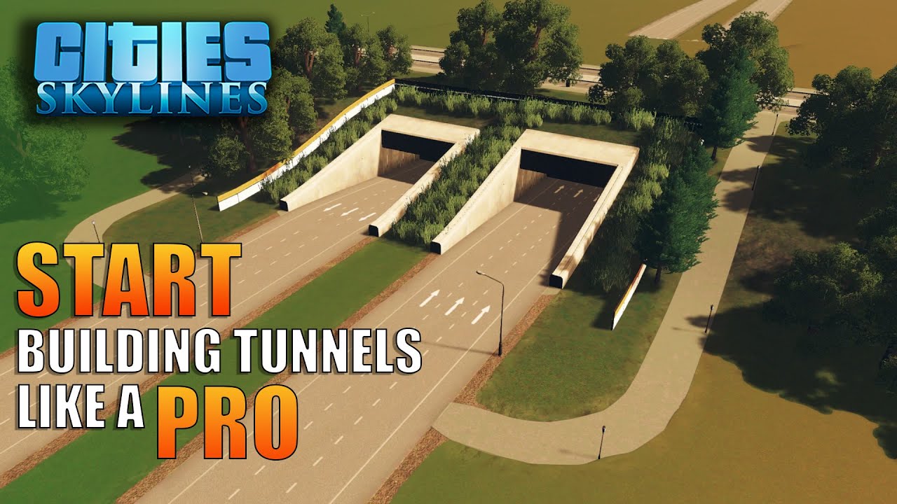 How to Build Tunnel Overpass in Cities Skylines (PC, Console, No Mods)