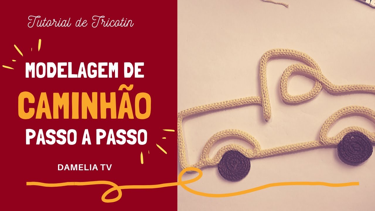 Modelagem de CAMINHÃO em Tricotin | Tutorial passo a passo inspirado na Trico.ti.cota