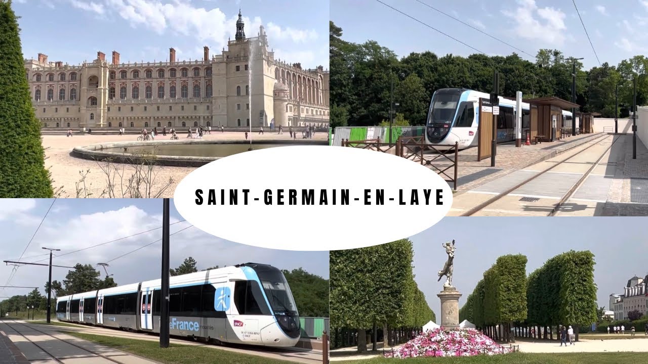 Tramway Saint-Germain-en-Laye France 🇫🇷 Walk