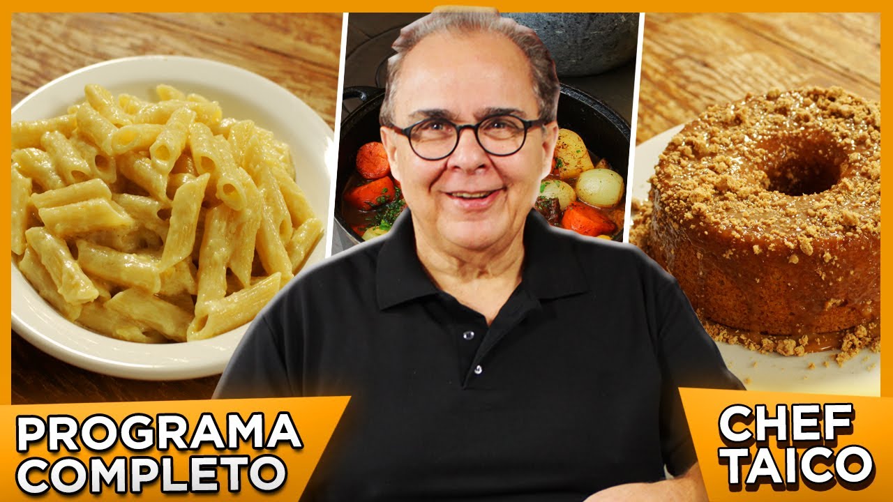 Lembranças com Água na Boca - Músculo de Panela / Penne Molho Alfredo / Bolo de Paçoca - Chef Taico