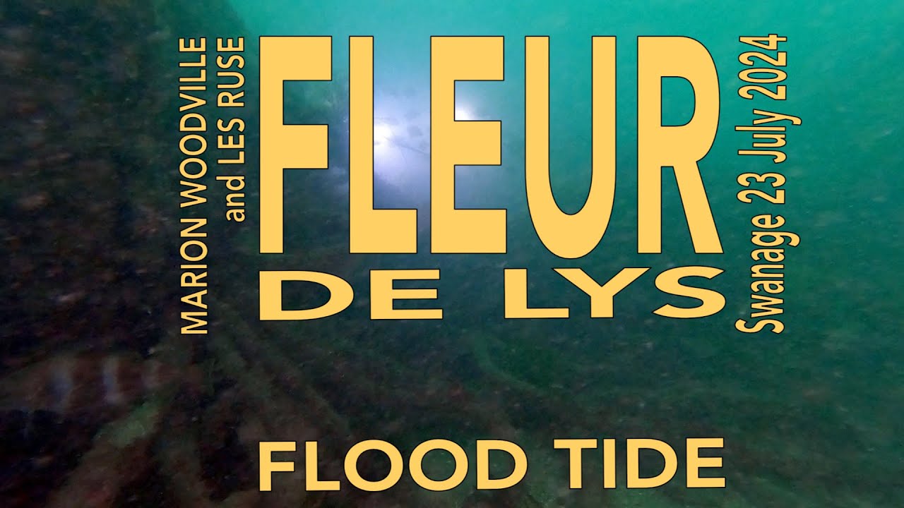 Fleur de Lys, wreck, Swanage bay, on the flood tide