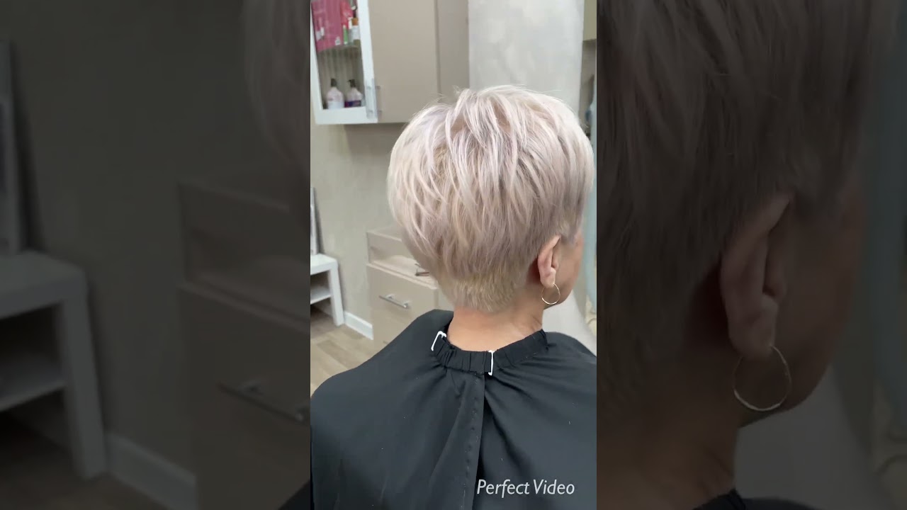 Стрижка пикси и холодный блонд #shorts #стрижка #haircut #blonde #окрашивание #pixie #pixiehaircut