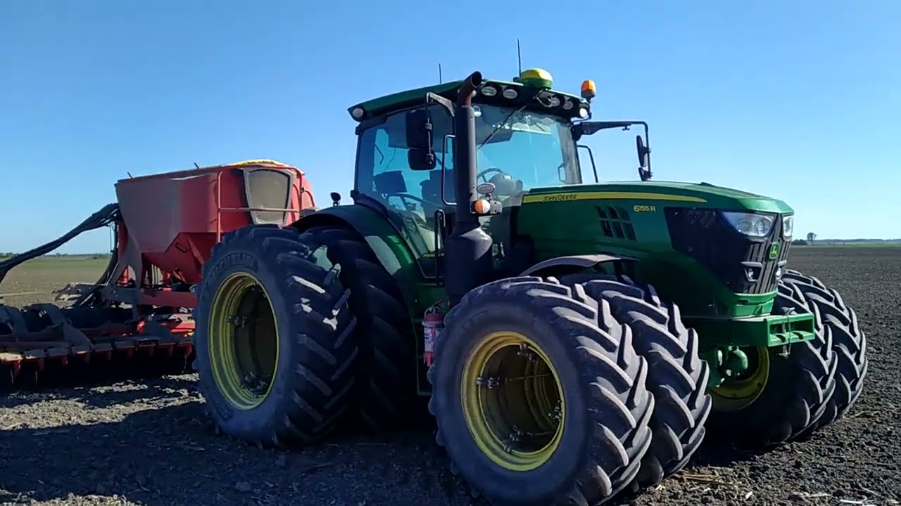 John Deere 6155R+New Väderstad Spirit 600 S
