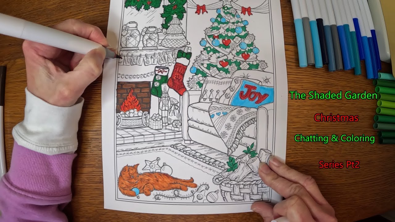 Relaxing Christmas Coloring & Chatting | Cozy Reflections on Christmas Past Series Part 2. ASMR