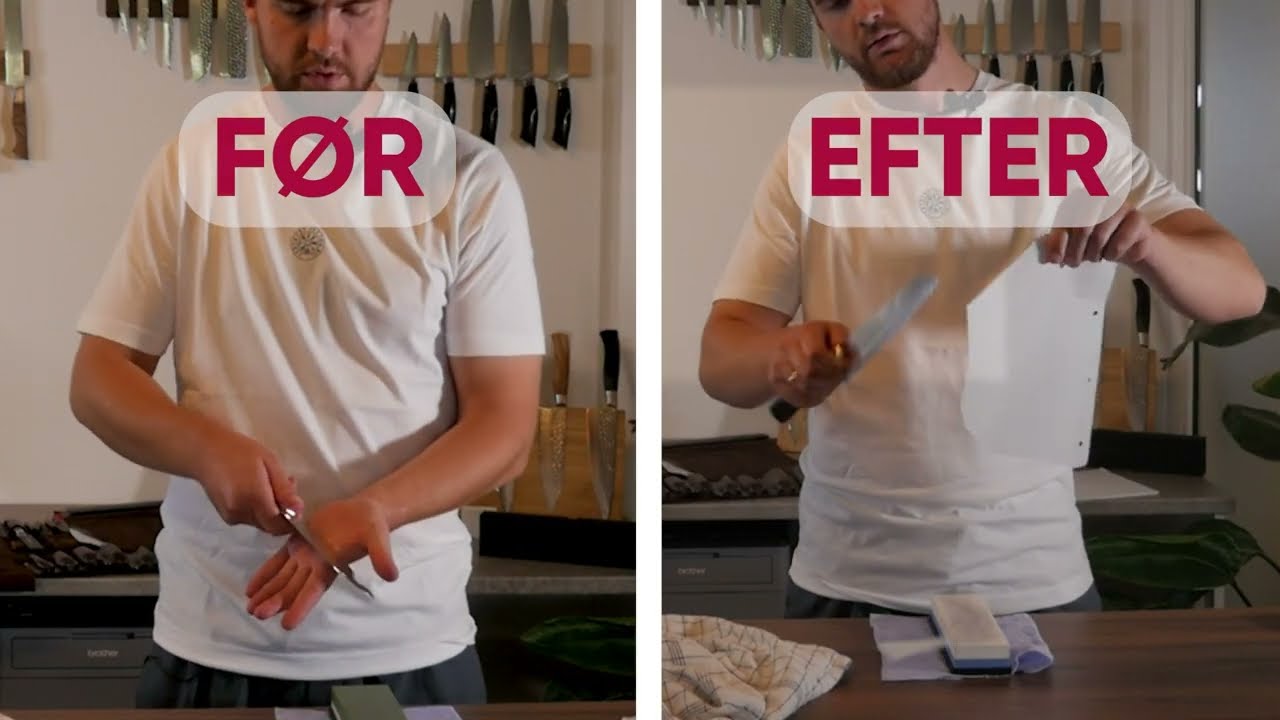 Slibning af knive med slibesten | Trin-for-trin guide til skarpe knive