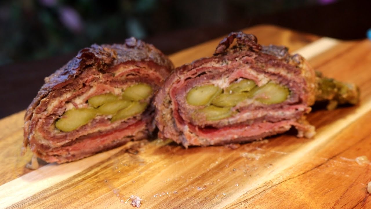 Spargelrouladen mit einer Sahne-Gorgonzola Soße aus dem Dutch Oven