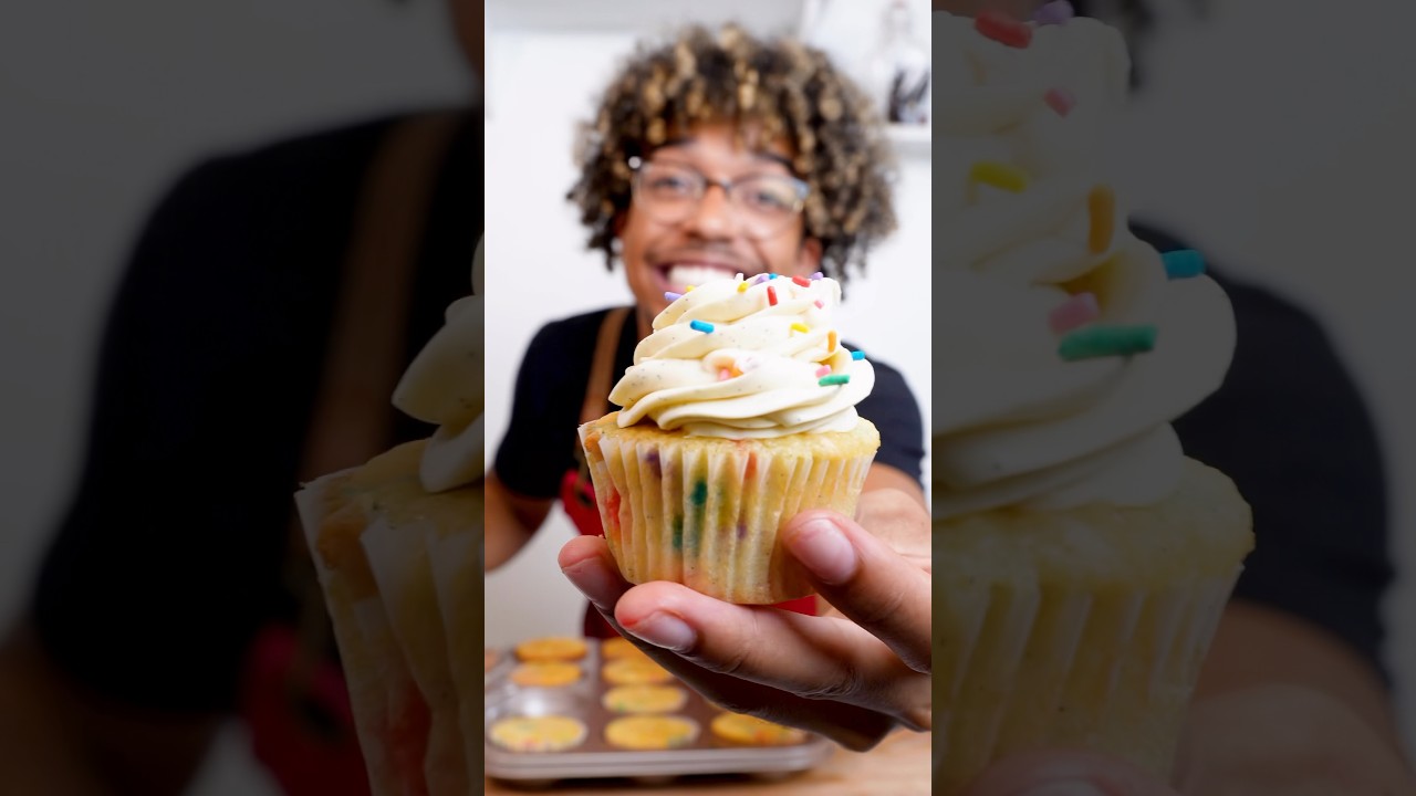 Funfetti Cupcakes from SCRATCH #cake #cupcakes #baking