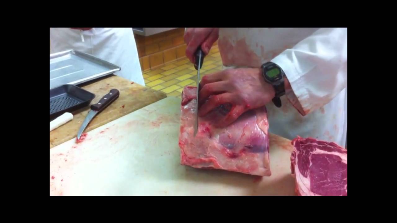 Meat Cutting demo - 7 bone rib part 1