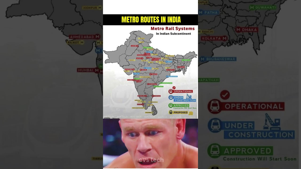 Metro Routes in India: Operational 🚇 vs Proposed 🏗️