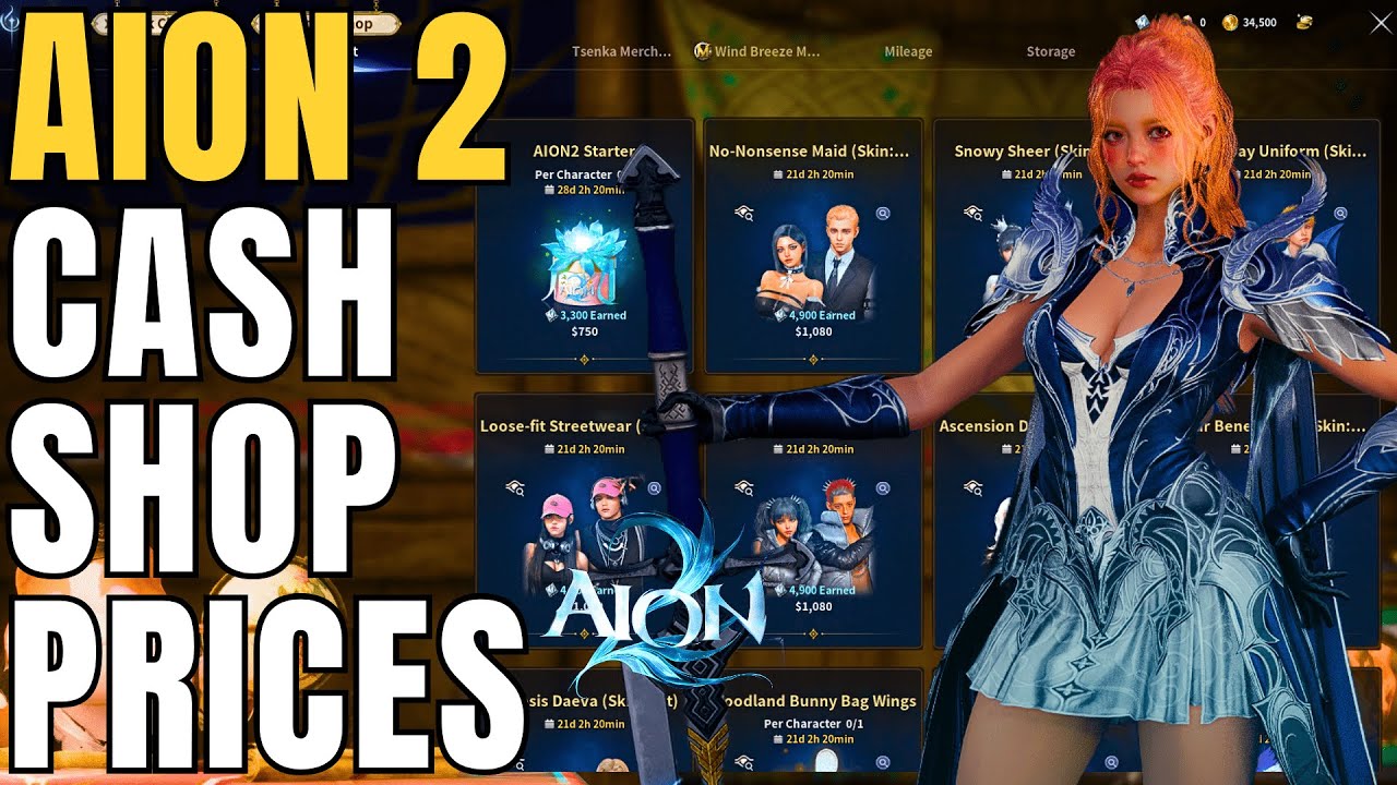 Обзор AION 2 Cash Shop &mdash; это можно купить за РЕАЛЬНЫЕ ДЕНЬГИ &mdash; Монетизация Тайвань &mdash; Новая MMORPG...