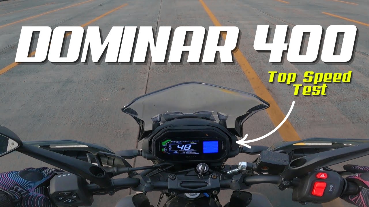 2025 Dominar 400 - Top Speed Test | Can it go Faster than NS400? #dominar400