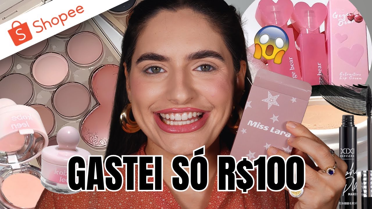 testei MAQUIAGENS SURPRESA DA SHOPEE! - um me surpreendeu 👀
