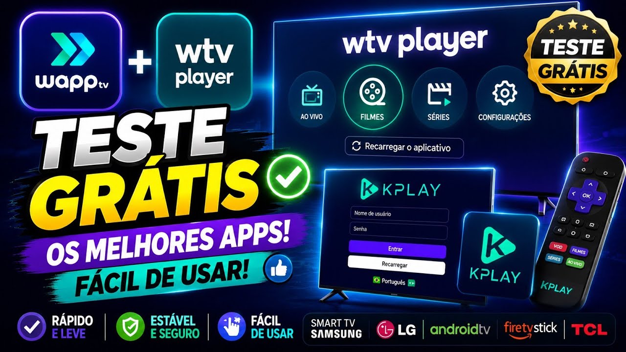 WAPP OR WTV PLAYER - THE BEST IPTV APPS FOR SAMSUNG, LG, AND ROKU