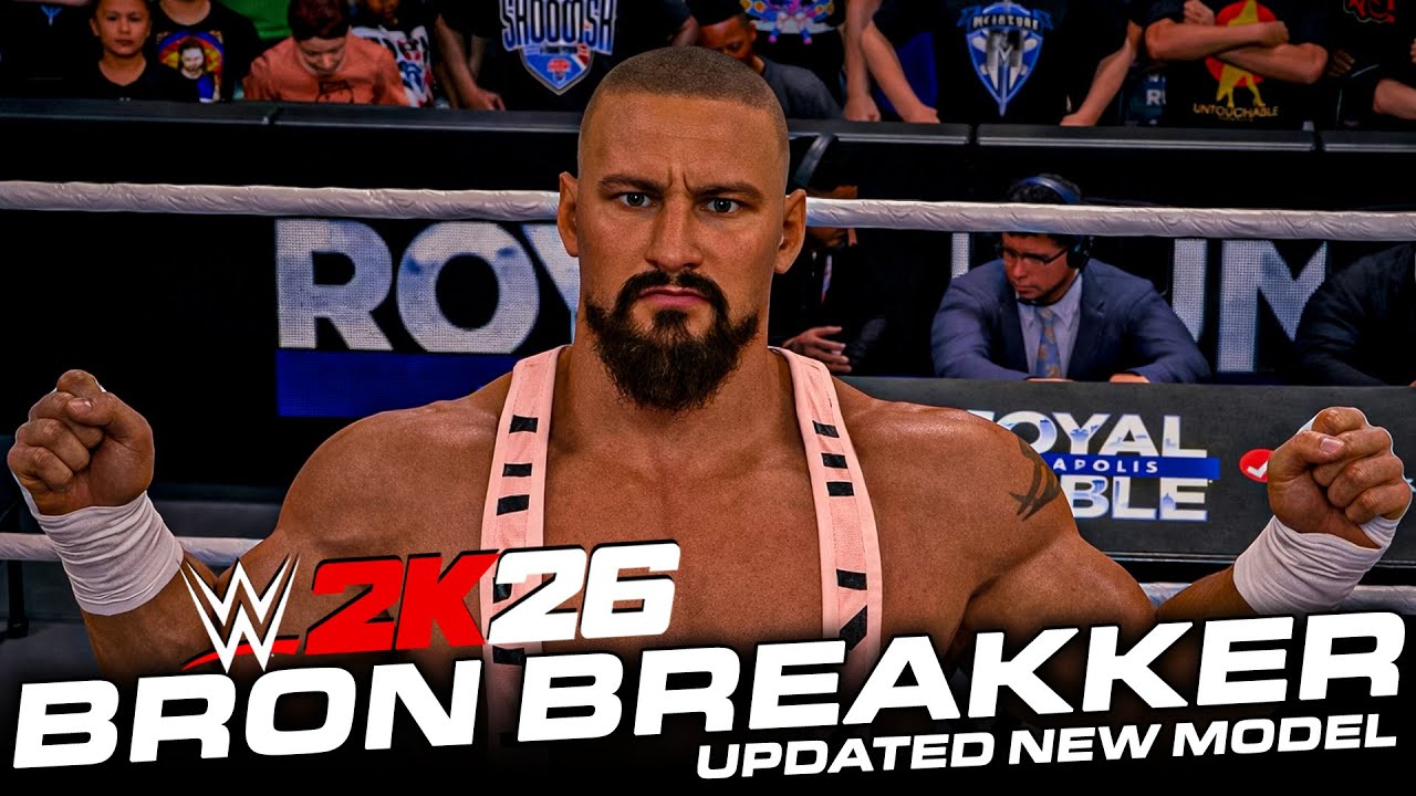 WWE 2K26: Выход Брона Брейккера на ринг и демонстрация игрового процесса!