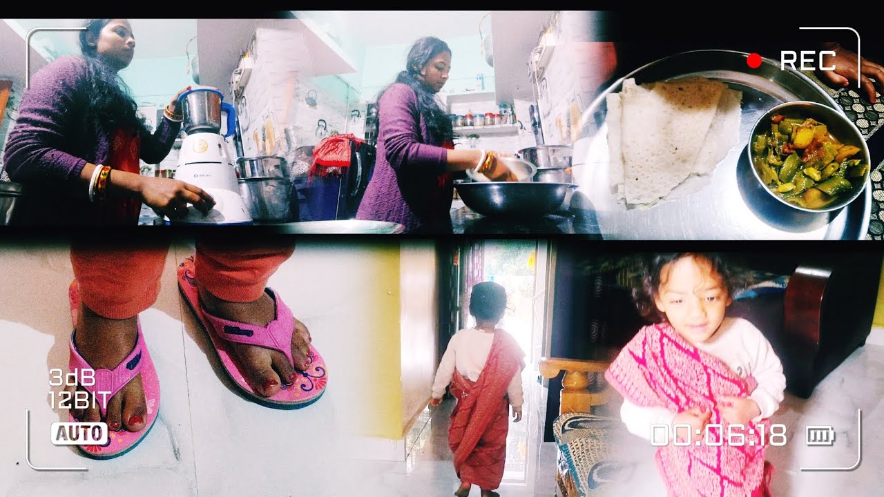 Fir se bnaya Nariyal ki mulayaam chilka (dhosa)☺️||Aarvi ne pehni saree😍