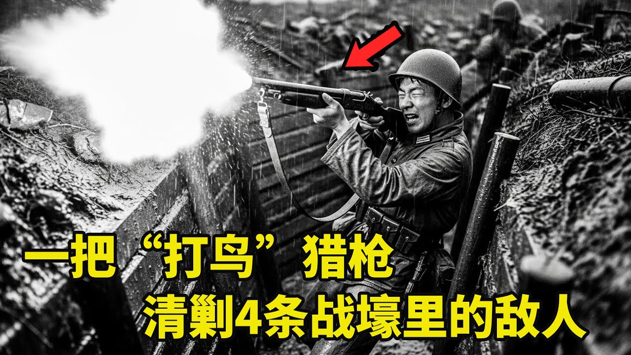所有人都嘲笑他的「打鳥槍」-----直到他用一梭子清理了四條戰壕的日軍，過程驚人....