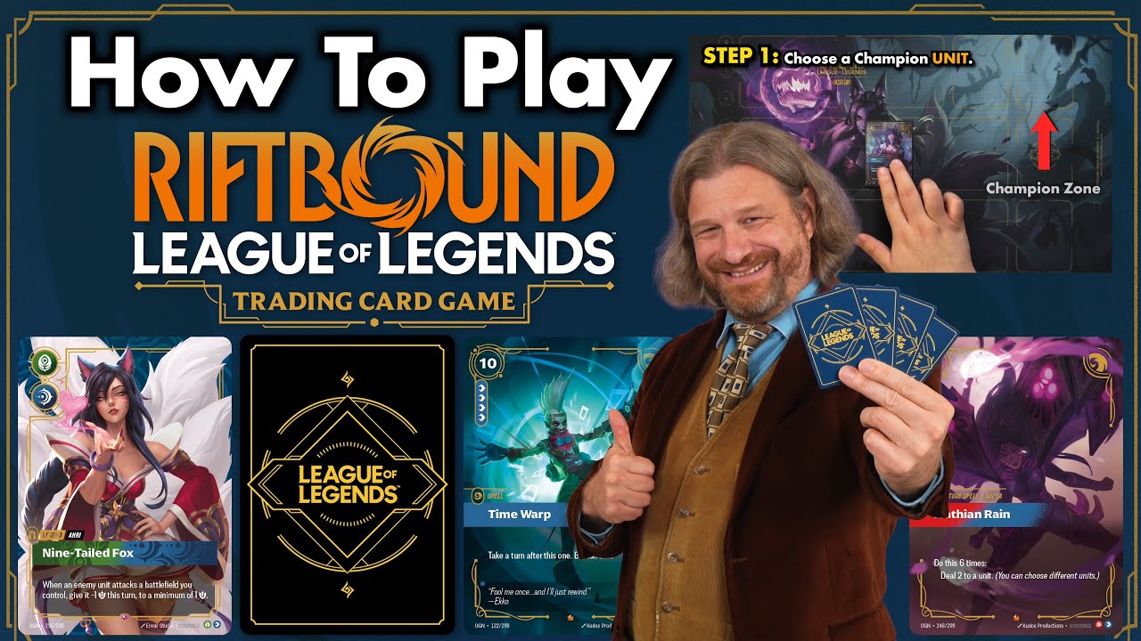 How To Play Riftbound | Learn To Play In Less Than 15 minutes! A League Of Legends Trading Card Game