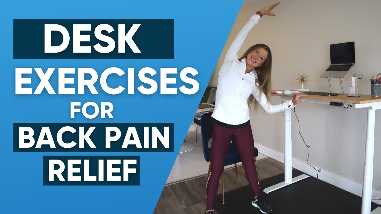 Desk Exercises for Back Pain Relief (10 Min Follow Along Routine)