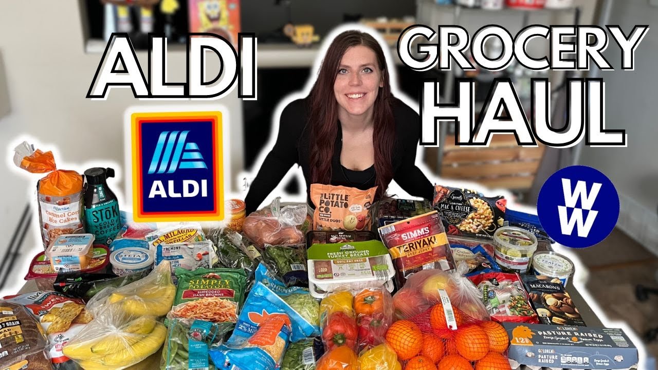 HEALTHY ALDI GROCERY HAUL | My Weight Loss Journey | WW (WeightWatchers) points, calories & macros
