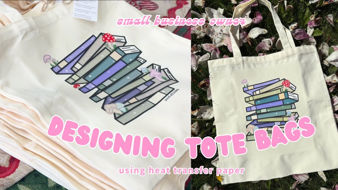 Making Tote Bags for a Small Business Order | Studio Vlog