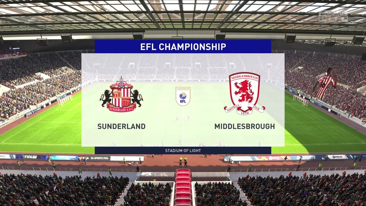 FIFA 23 Gameplay - Sunderland vs. Middlesbrough