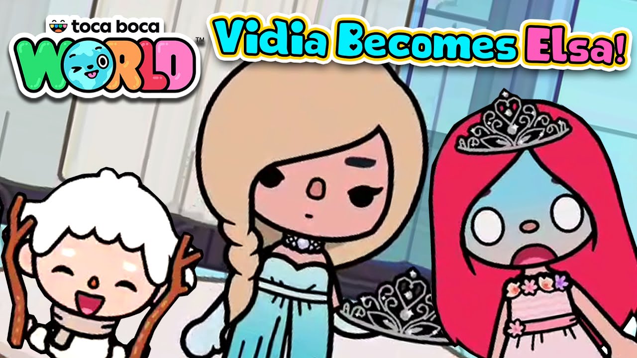Vidia Becomes Elsa! - Toca Life World