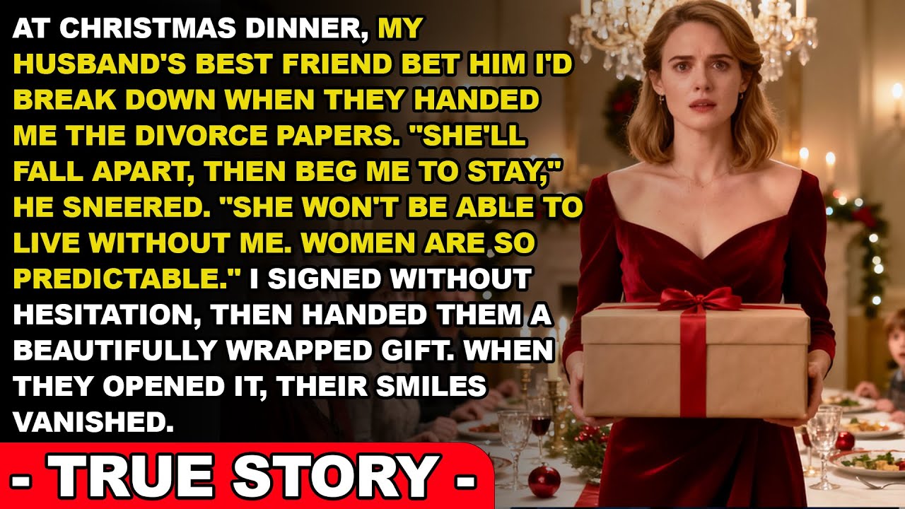 He Served Me Divorce Papers At Christmas Dinner — My Present Ended His Celebration