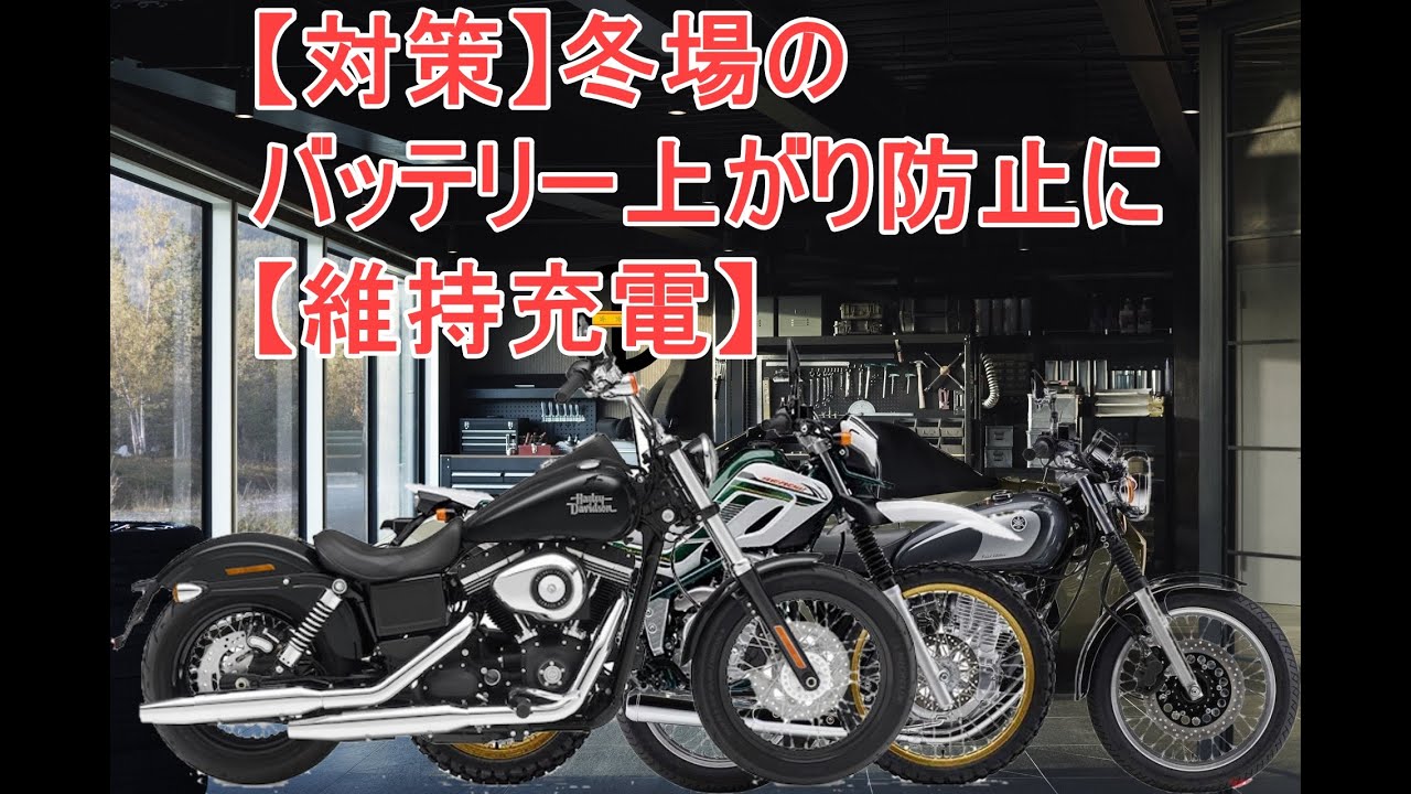 【対策】冬場のバッテリー上がり防止に【維持充電】