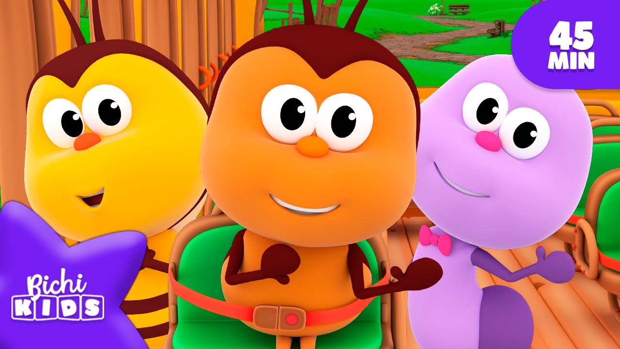 Las Ruedas Del autobus 🎶 @Bichikids  🐞 MIX 🌈 Canciones para niños | El Reino Infantil