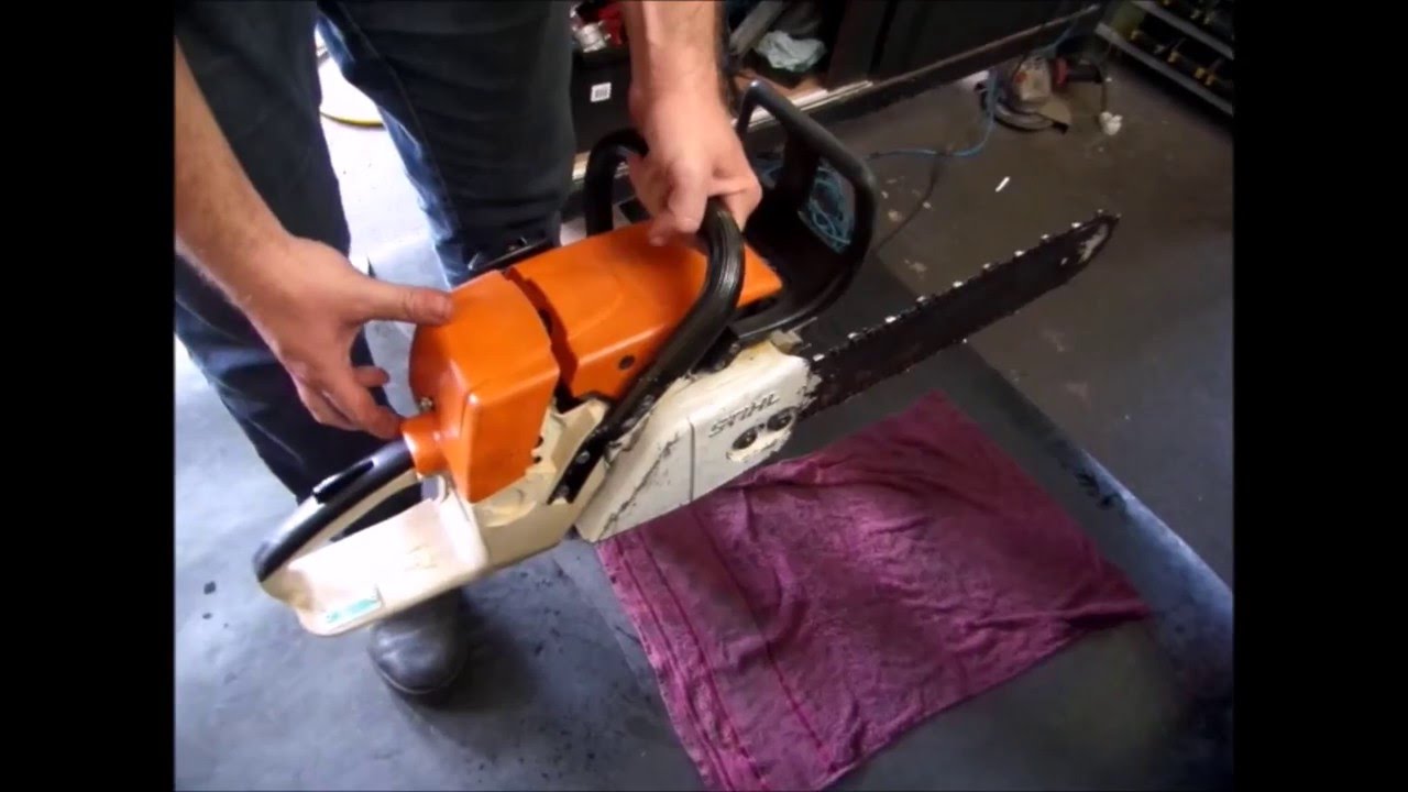 DTS - Motosserra Stihl MS 380 - 2/2 - Falta de Óleo 2 Tempos - Carburador e 1ª Partida