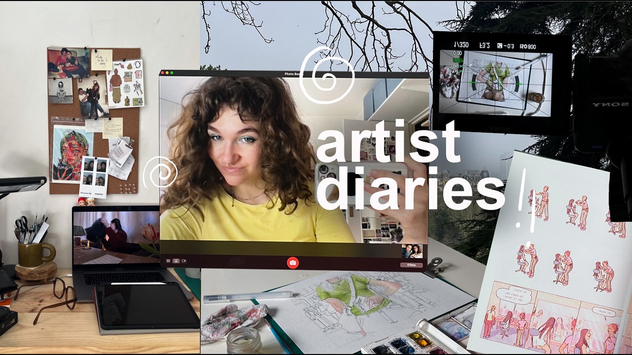 artist diaries | site internet, grosse crève et illustrations 🌧️