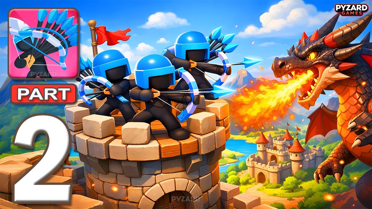 Merge Archers: Bow and Arrow - Gameplay Walkthrough Part 2 - Archers Castle War (Android, iOS)
