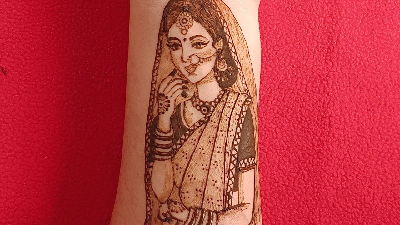 full bridal mehndi | dulhan mehndi | how to draw a bride