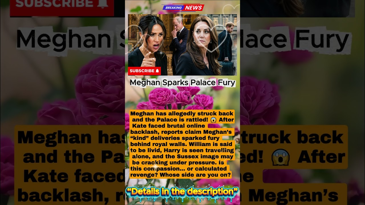 URGENT: Meghan Strikes Back at Kate Backlash as Palace Panic Explodes 😱 #RoyalFamily #Meghan