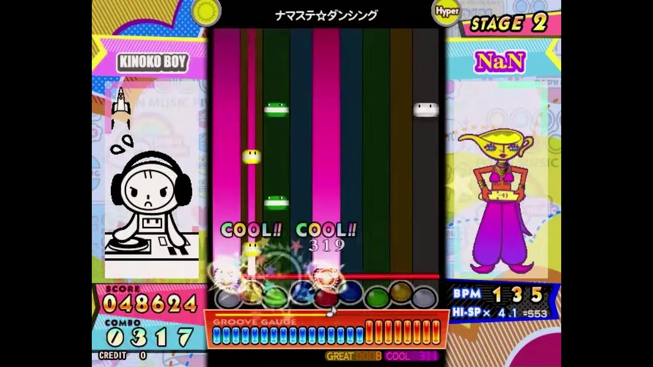 pop'n music peace - ナマステ☆ダンシング (HYPER) PERFECT S