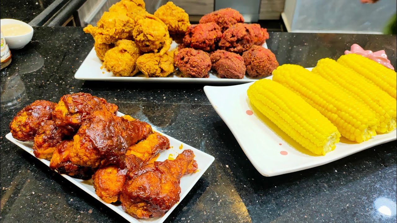 دبابيس الفراخ 3 نكهات مختلفه كل طعم احلي من التاني وريسبي احتلت مطبخي