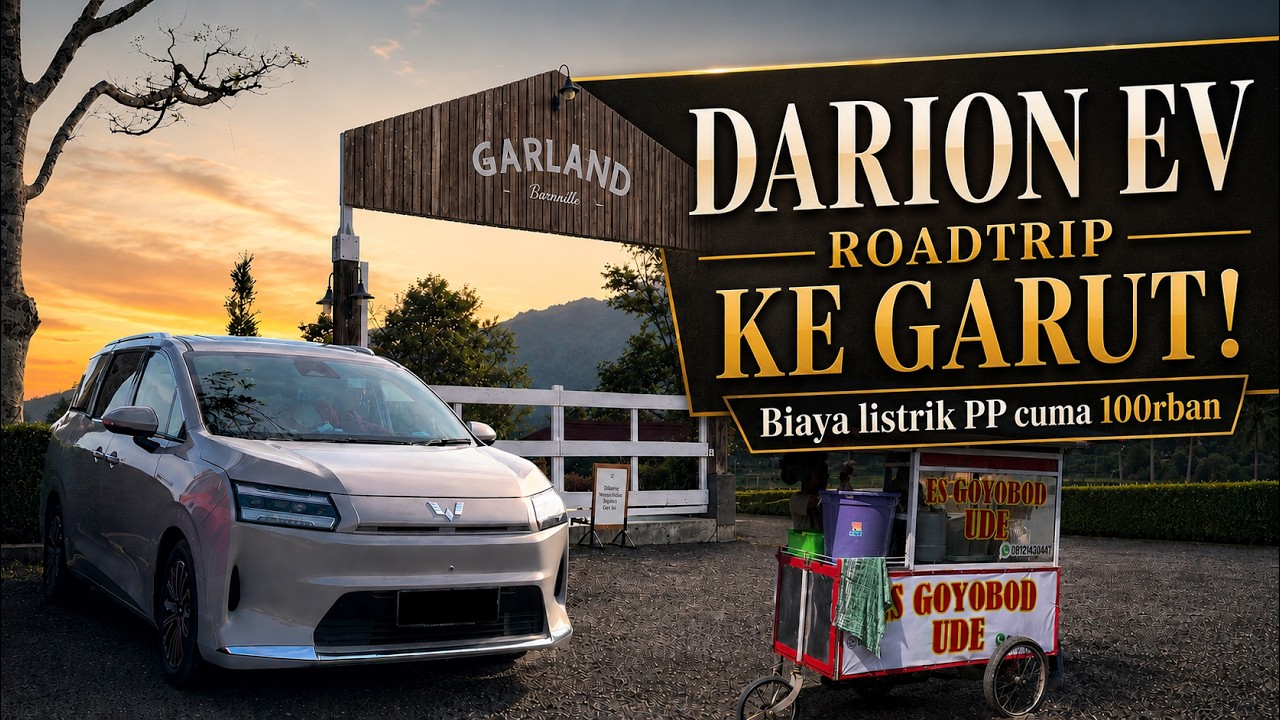 Roadtrip Darion EV ke Garut! PP Cuma Habis Listrik 100 Ribuan? #ev #otomotif #wuling #darion #travel