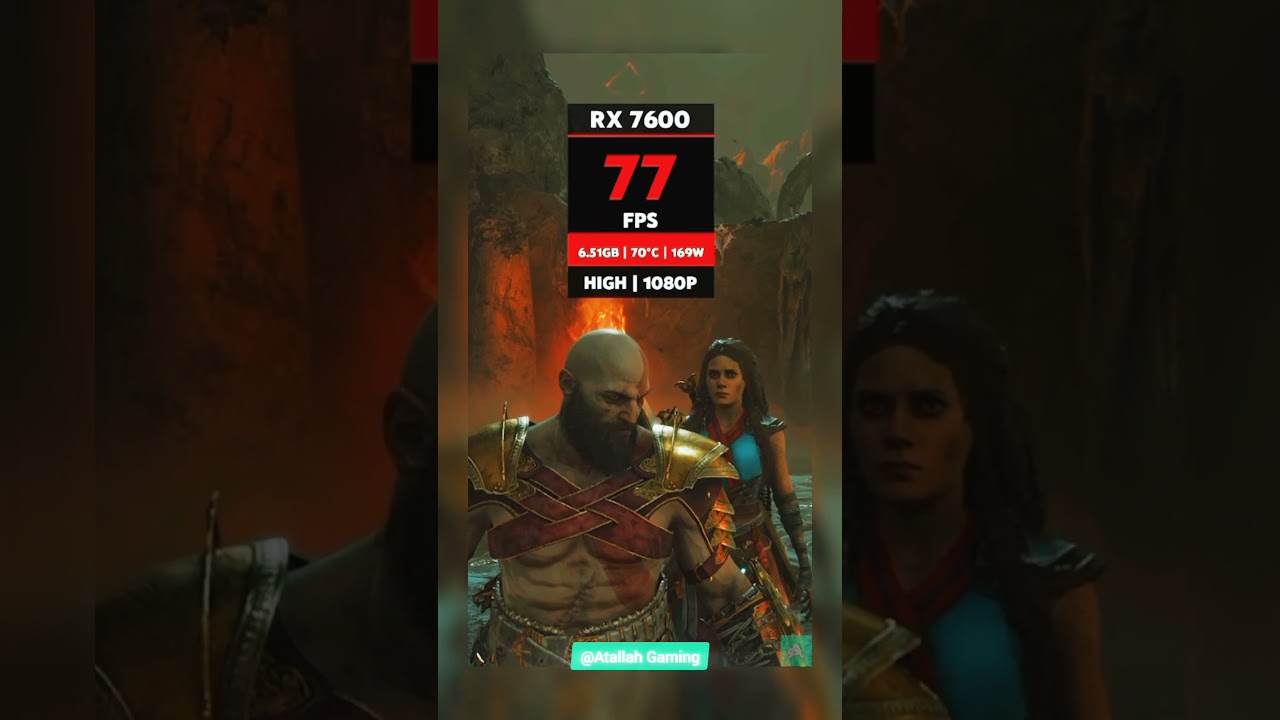 RX 7600 vs God of War Ragnarök ⚔️ Graphics & FPS Test!