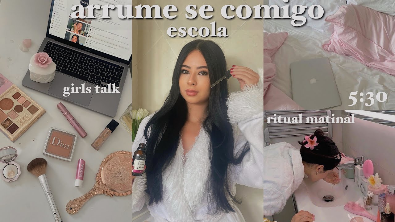 arrume se comigo para escola + girls talk 🤍🎀