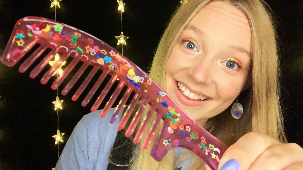 ASMR Combing the Camera (Whispered, LoFi)