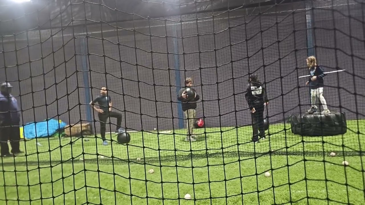 11 yearold Julius's travel ball team doing some fairly intensive off season winter training 